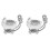 2 Count Baby Crystal Birthday Guest Gift Shower Strollers 2