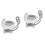 2 Count Baby Crystal Birthday Guest Gift Shower Strollers 4