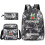 (Black Lightning) Leisure Unspeakable Student Schoolbag Backpack Small Shoulder Bag Pen Bag Three-piece Set 1