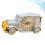 3 Pcs Classic Car Shape Alarm Clock For Home Office Dorm Silver 10