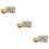 3 Pcs Classic Car Shape Alarm Clock For Home Office Dorm Silver 9