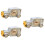 3 Pcs Classic Car Shape Alarm Clock For Home Office Dorm Silver 7
