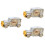 3 Pcs Classic Car Shape Alarm Clock For Home Office Dorm Silver 6