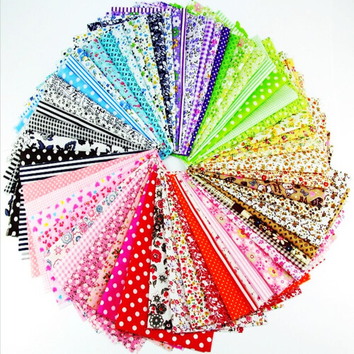 60 Pcs 4 x 4(10cm x 10cm) Assorted craft Fabric Bundle Squares Patchwork Fabric Sets for DIY Sewing Scrapbooking Quilting Dot Pattern 2