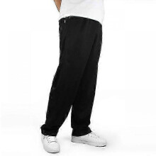 (4XL, Black) Plus Size 5xl 6xl 7xl Winter Men's Sweatpants Cotton Casual Elastic Waist Loose Warm Fleece Thick Pants