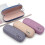 3pack Hard Shell Eyeglasses Case Protector Linen Fabrics Large Glasses Case Concise 1
