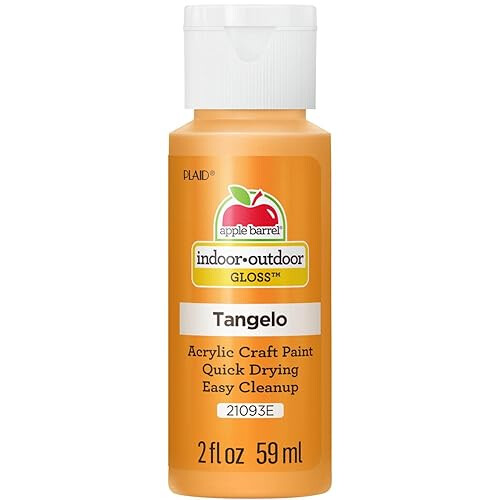 Apple Barrel Χρώμα ΓΛΥΚΟΥ ΑΚΡΥΛΙΚΟΥ, 2 oz, Tangelo 2 Fl Oz 2