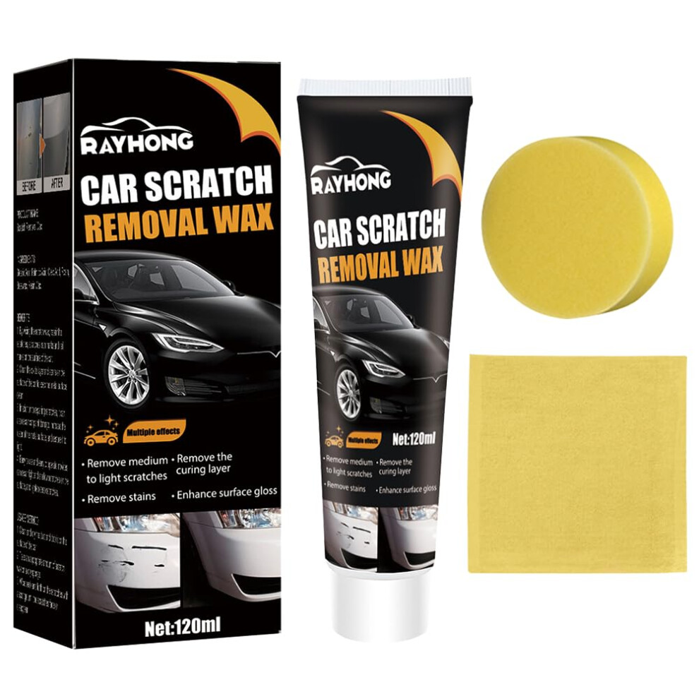 120Ml Auto Polishing Kit With Sponges For Car Polish, Scratch Remover, Quick Fix Car Paint Scratch Repair Cleaning Kit 9354506128227