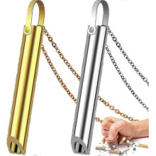 (silver-gold) 2x Stop Smoking Breathing Necklace, Anxiety Relief Necklace, Breathing Necklace Stop Smoking Aid, Breathing Exercises
