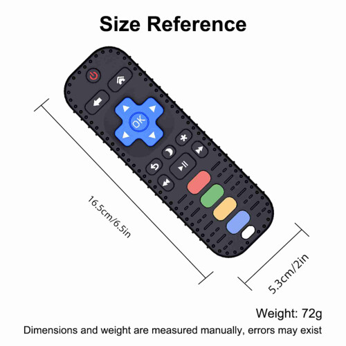 Silicone Baby Teether Remote Control, Soft, BPA-Free, 16.5cm 1