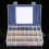 1200pcs Assorted Ceramic Capacitors Kit 50V 10pF‑10uF  12
