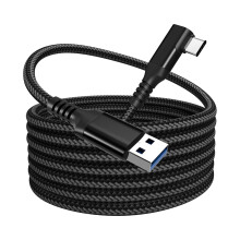 5M Two Port VRs Headsets Link Cable Smart Power Management For Continuous Gameplay Reinforced Data Transfer Cable
