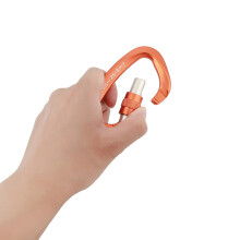 XINDA D-Form Sicherheitsschloss-Verbinder zum Klettern, 2500kg, 10x6cm, Orange