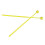 Kids Training Percussion Drumsticks 2PCS Plastic Ball Head Yellow 1