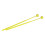 Kids Training Percussion Drumsticks 2PCS Plastic Ball Head Yellow 15