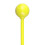 Kids Training Percussion Drumsticks 2PCS Plastic Ball Head Yellow 7