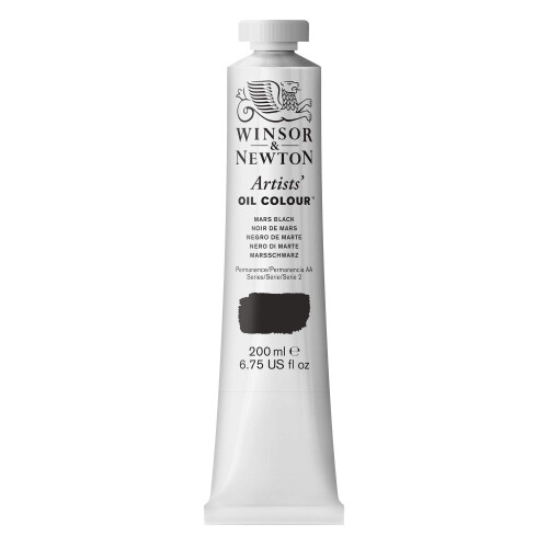 Winsor & Newton Χρώμα Λαδιού Καλλιτεχνών, 200ml (6.75 oz) Σωλήνας, Μαύρο Άρη