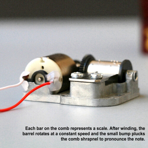 18 Note Music Box Movement DIY Clockwork Mechanism 2