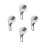 4Pcs Height Measuring Tape Wall Mounted Growth Meter 2.2 M Retractable 5