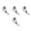 4Pcs Height Measuring Tape Wall Mounted Growth Meter 2.2 M Retractable 9
