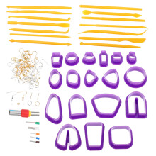 3 Sets Plastic Clay Cutters For Earrings Jewelry Making Diy Tools