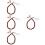 4Pcs Beaded Cell Phone Strap Charm Hand Lanyard 9