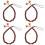 4Pcs Beaded Cell Phone Strap Charm Hand Lanyard 7