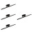4Stk Moderner Front Lampe Badezimmer Aluminium Schwarz 7