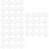 90 Pcs Diy Round Cross Stitch Plastic Grid Plate 3D Embroidery Sheet 8