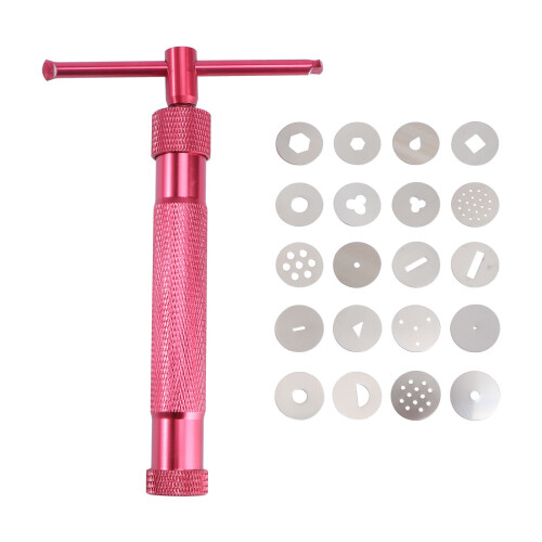 2Pcs Alloy Rotary Mold Tools Set For Polymer Clay Diy Noodles