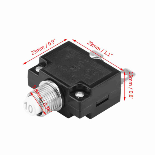 Reset-Thermischer Schutzschalter 10A 125/250V Überstrom-Überlastschutz 1