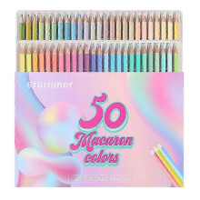 Macaron 50 Colors Colored Pencil Professional Pastel Drawing Pencils Colour Pencils Art Supplies for Artist