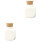 2Pièces Récipients Céramiques Blancs Portables Et Fiables 3
