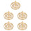 5Pcs Brass Incense Press Mold With Auspicious Cloud Pattern 6