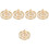 5Pcs Brass Incense Press Mold With Auspicious Cloud Pattern 4
