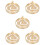 5Pcs Brass Incense Press Mold With Auspicious Cloud Pattern 8