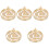 5Pcs Brass Incense Press Mold With Auspicious Cloud Pattern 3