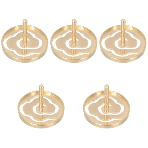 5Pcs Brass Incense Press Mold With Auspicious Cloud Pattern 2