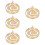 5Pcs Brass Incense Press Mold With Auspicious Cloud Pattern 11