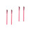4 Pcs Women's Eyebrow And Angled Makeup Brushes 4