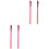 4 Pcs Women's Eyebrow And Angled Makeup Brushes 3