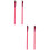 4 Pcs Women's Eyebrow And Angled Makeup Brushes 7