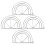 16 Pcs Hat Curving Band Cap Shaper Bending Tool Brim Bender 2