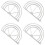 16 Pcs Hat Curving Band Cap Shaper Bending Tool Brim Bender 3