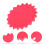 200 Sheets Fluorescent Explosion Stickers Advertising Paper Price Tags 10