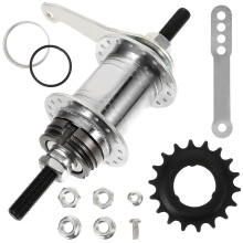 2Sets Silver Rear Hub 36 Holes Bike Back Brake Part Steel Durable