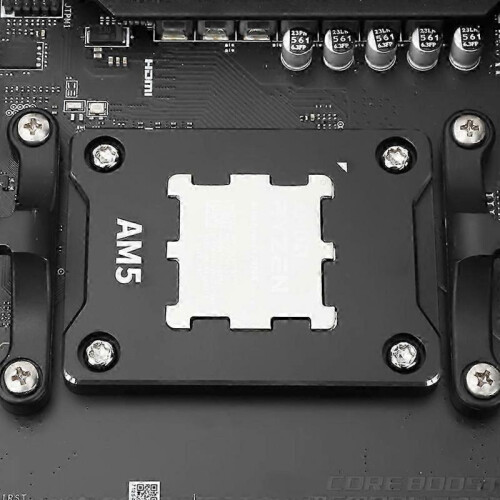 (Black) for ASF AMD AM5 Secure Fixing Frame Black/Red Computer CPU Bending Corrector 1