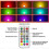 Rechargeable LED Light Bulb with Remote, 8W Smart RGB Color Changing, 9+3 Color Temp, E27 Dimmable Touch Control Bulb with Timer 3