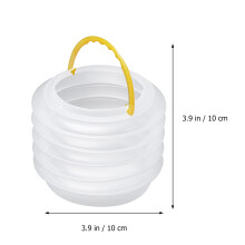 24 Pcs Transparent Collapsible Brush Washing Bucket Portable Folding