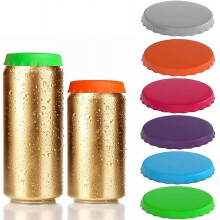 Soda Can Lids, 6-pack Reusable Silicone Can Covers for Soda/beverage/beer, Fits Standard Soda Cans (multicolored)